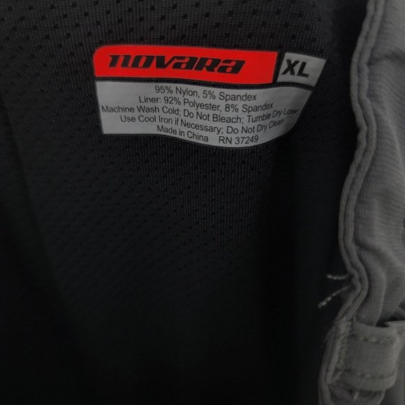 NOVARA Men's Cycling Biking Shorts Metro Gel Double Chamois Gray Size XL NEW - Picture 9 of 10